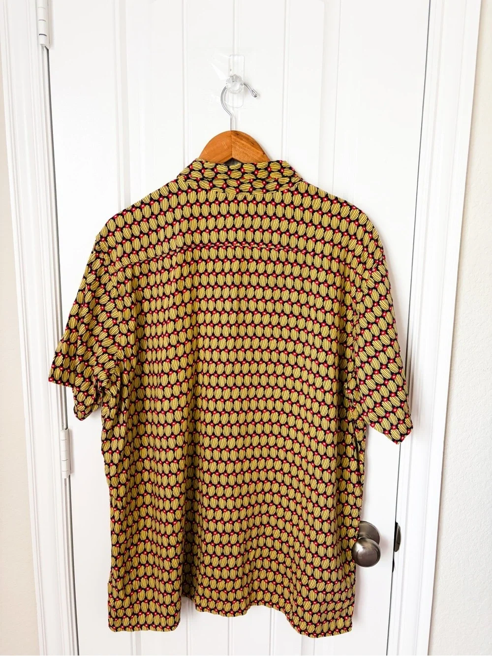 Levi's Cubano Shirt Cactus Print Button Down Short Sleeve Size Large